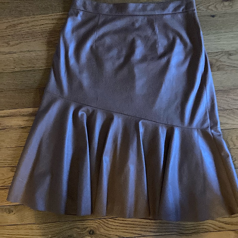 WOMENS BROWN REBECCA TAYLOR SKIRT SIZE 6 FITS LIKE A SIZE 4